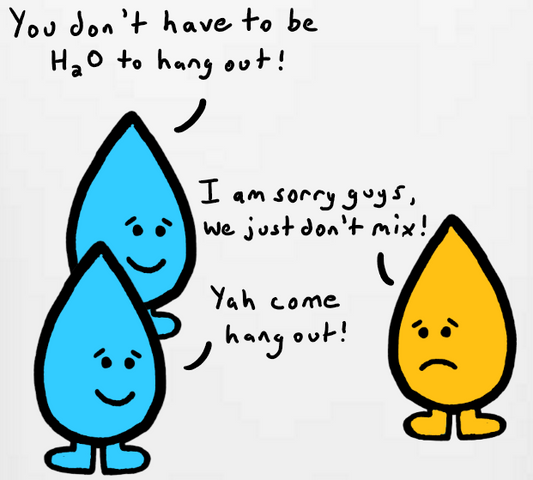 Oil and Water Graphic