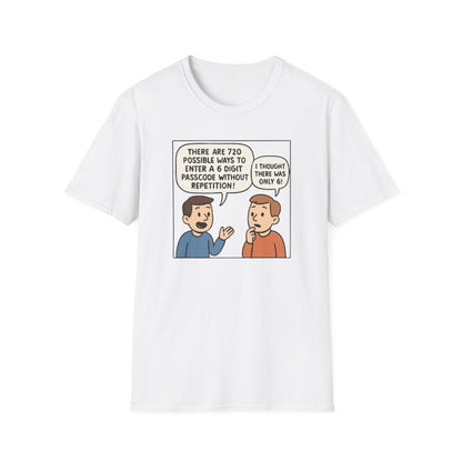 Passcode Permutations - Fun With Factorials Shirt | Funny Math Shirt
