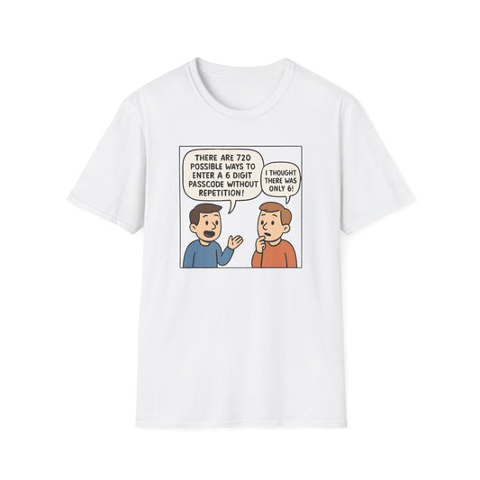 Passcode Permutations - Fun With Factorials Shirt | Funny Math Shirt