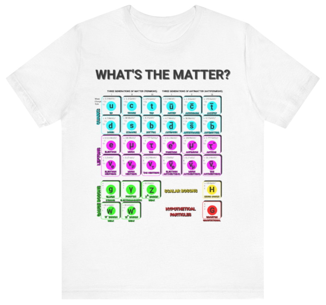 Science Shirt: Standard Model of Matter White
