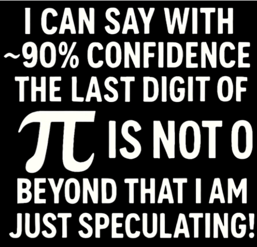 90% Confidence In PI Shirt | Funny Math Shirt