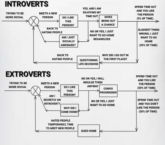 Control System of Introverts and Extroverts Graphic