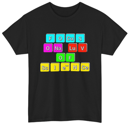 Science Shirt: Focus on Science Dark