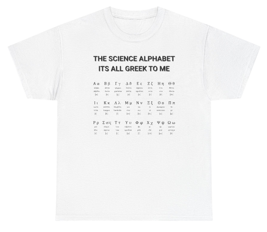STEM Shirt: The Greek Alphabet