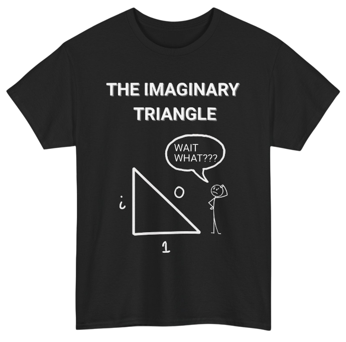 Funny Math Shirt: Imaginary Triangles