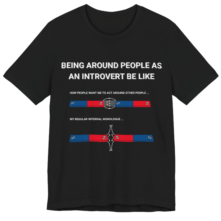 Funny Science Shirt: Magnet Repulsion 