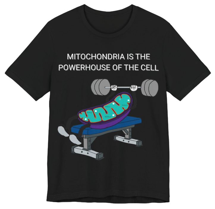 Funny Science Shirt: Mitochondria Dark