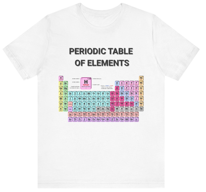 Science Shirt: Periodic Table of Elements White