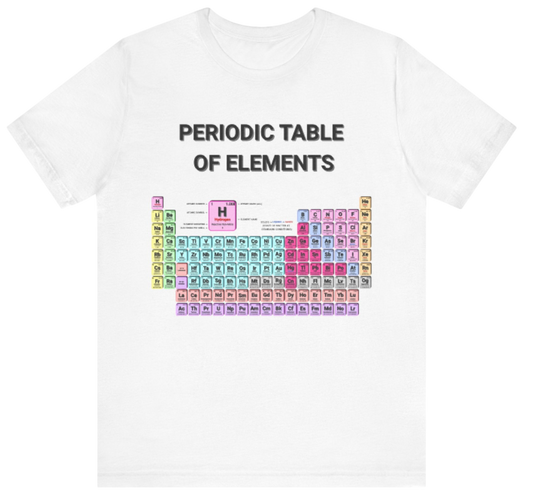 Science Shirt: Periodic Table of Elements White