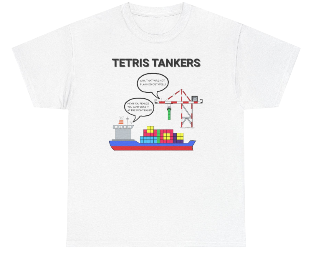 Funny Engineering Shirt: Tanker Tetris