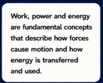 Classical Physics Part 4: Work, Power and Energy Formula Sheet